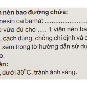 Philclonestyl 125mg trị đau do co cứng cơ (5 vỉ x 10 viên)