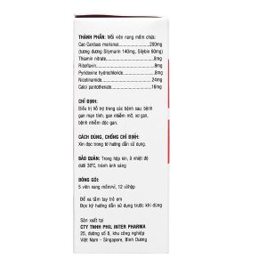 Philiver hỗ trợ trị bệnh lý về gan (12 vỉ x 5 viên)