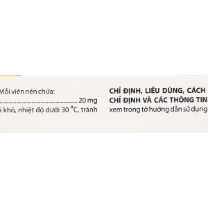 Piroxicam Domesco 20mg giảm triệu chứng của viêm khớp dạng thấp, viêm xương khớp (3 vỉ x 10 viên)