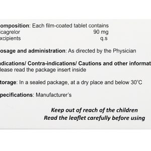 Platetica 90mg dự phòng biến cố huyết khối do xơ vữa (10 vỉ x 10 viên)