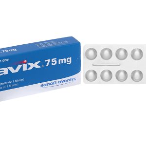 Plavix 75mg phòng và trị huyết khối (1 vỉ x 14 viên)