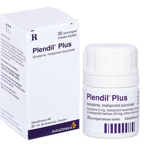 Plendil Plus trị tăng huyết áp chai 30 viên