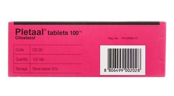 Pletaal Tablets 100mg trị thiếu máu cục bộ (10 vỉ x 10 viên)