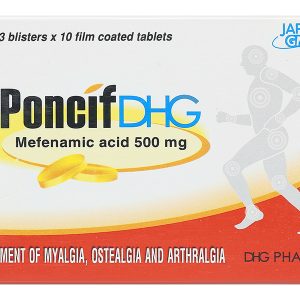 PoncifDHG 500mg trị giảm đau đau cơ, đau do chấn thương (3 vỉ x 10 viên)