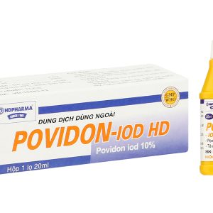 Dung dịch sát khuẩn Povidon-Iod HD 10% sát trùng ngoài da chai 20ml