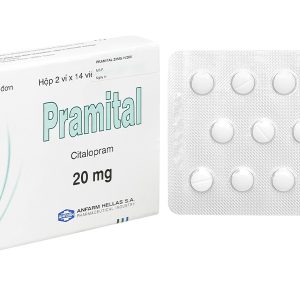 Pramital 20mg trị trầm cảm (2 vỉ x 14 viên)