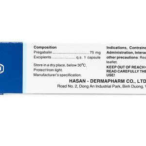 Premilin 75mg trị động kinh, đau dây thần kinh (3 vỉ x 10 viên)