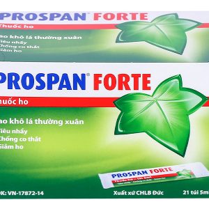 Siro Prospan Forte trị ho, viêm hô hấp, phế quản (21 gói x 5ml)