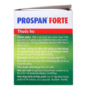 Siro Prospan Forte trị ho, viêm hô hấp, phế quản (21 gói x 5ml)