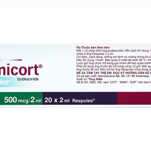 Hỗn dịch khí dung Pulmicort Respules 500mcg/2ml trị hen phế quản (20 ống x 2ml)