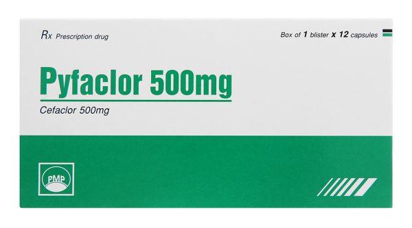 Pyfaclor 500mg trị nhiễm khuẩn (1 vỉ x 12 viên)