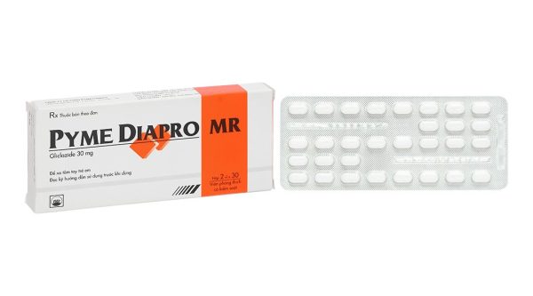 Pyme Diapro MR 30mg trị đái tháo đường tuýp 2 (2 vỉ x 30 viên)