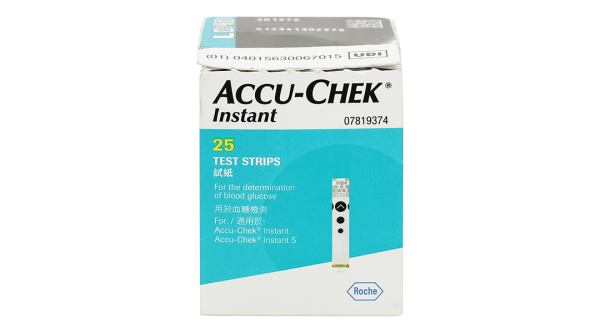 Que thử đường huyết Accu-Chek Instant hộp 25 que