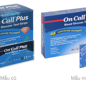 Que thử đường huyết On Call Plus hộp 25 que