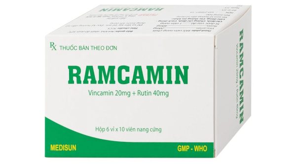 Ramcamin hỗ trợ điều trị tuần hoàn não, suy giảm trí nhớ (6 vỉ x 10 viên)