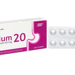 Raxium 20mg điều trị loét dạ dày, tá tràng (3 vỉ x 10 viên)