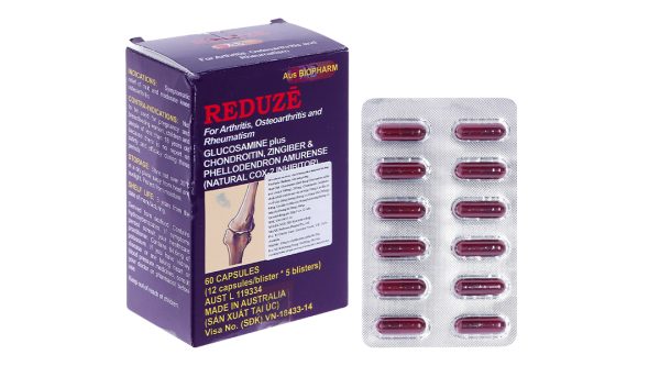 Reduze giảm triệu chứng bị viêm khớp gối nhẹ và trung bình (5 vỉ x 12 viên)