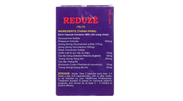 Reduze giảm triệu chứng bị viêm khớp gối nhẹ và trung bình (5 vỉ x 12 viên)