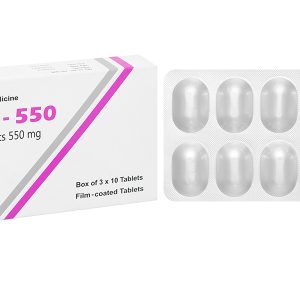 Refix-550 trị hội chứng ruột kích thích, tiêu chảy (3 vỉ x 10 viên)