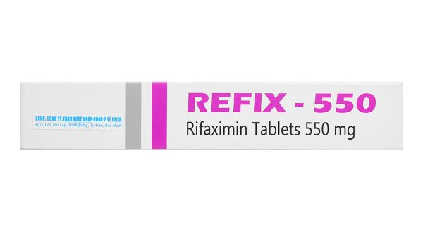 Refix-550 trị hội chứng ruột kích thích, tiêu chảy (3 vỉ x 10 viên)