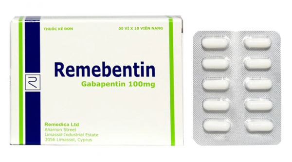 Remebentin 100mg Remedica giúp giảm đau do thần kinh, động kinh (5 vỉ x 10 viên)