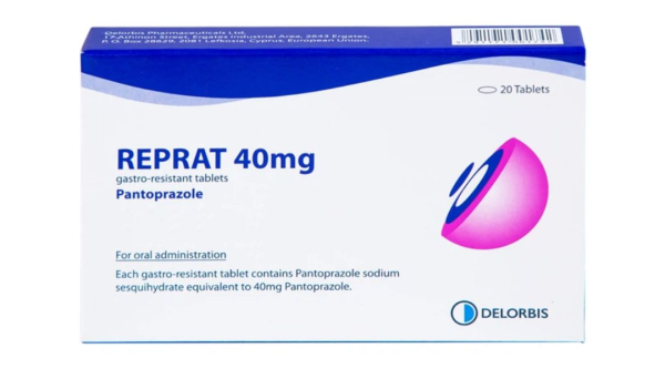 Reprat 40mg trị trào ngược dạ dày - thực quản (2 vỉ x 10 viên)