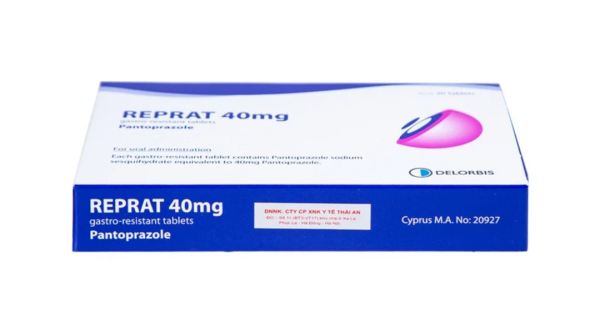 Reprat 40mg trị trào ngược dạ dày - thực quản (2 vỉ x 10 viên)