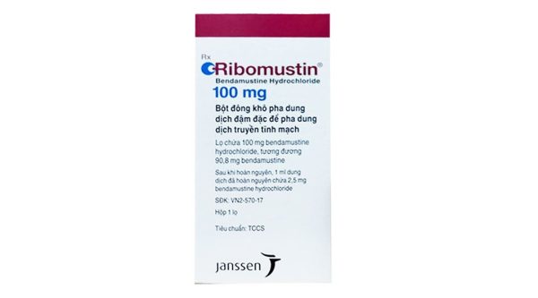 Bột pha tiêm Ribomustin 100mg điều trị bệnh bạch cầu lympho mạn lọ 100mg
