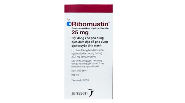 Bột pha tiêm Ribomustin 25mg điều trị bệnh bạch cầu lympho mạn lọ 25mg