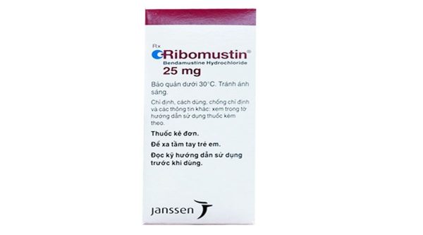 Bột pha tiêm Ribomustin 25mg điều trị bệnh bạch cầu lympho mạn lọ 25mg