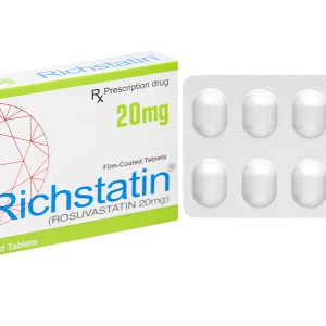 Richstatin 20mg dùng làm giảm cholesterol toàn phần (1 vỉ x 10 viên)