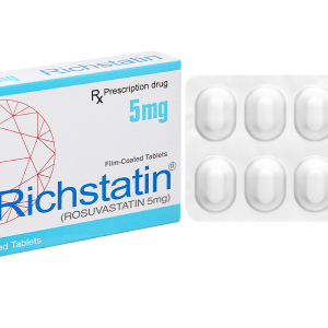 Richstatin 5mg dùng làm giảm nồng độ cholesterol toàn phần (1 vỉ x 10 viên)
