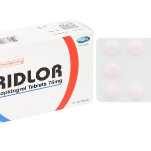 Ridlor 75mg thuốc trị rối loạn nghẽn mạch máu (3 vỉ x 10 viên)
