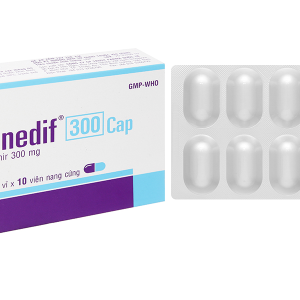 Rinedif 300 Cap trị nhiễm khuẩn từ nhẹ đến trung bình (3 vỉ x 10 viên)