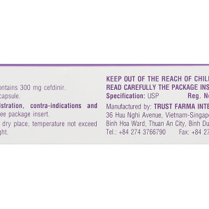 Rinedif 300 Cap trị nhiễm khuẩn từ nhẹ đến trung bình (3 vỉ x 10 viên)