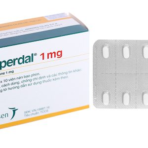 Risperdal 1mg trị tâm thần phân liệt (6 vỉ x 10 viên)