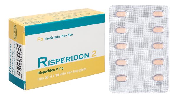 Risperidon 2 Hasan trị tâm thần phân liệt (5 vỉ x 10 viên)