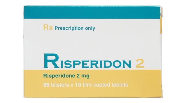 Risperidon 2 Hasan trị tâm thần phân liệt (5 vỉ x 10 viên)