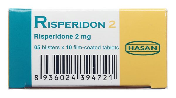 Risperidon 2 Hasan trị tâm thần phân liệt (5 vỉ x 10 viên)