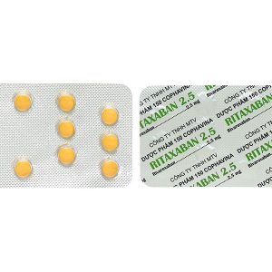 Ritaxaban 2.5 dự phòng biến cố xơ vữa động mạch (1 vỉ x 14 viên)