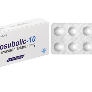 Rosubolic-10 điều trị tăng cholesterol máu (3 vỉ x 10 viên)