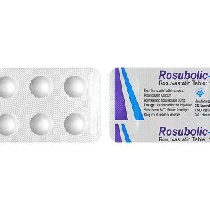Rosubolic-10 điều trị tăng cholesterol máu (3 vỉ x 10 viên)