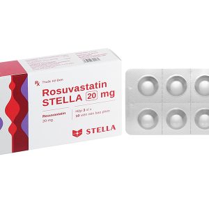 Rosuvastatin Stella 20mg trị rối loạn mỡ máu (3 vỉ x 10 viên)