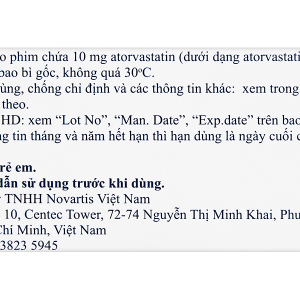 Rotacor 10mg trị tăng cholesterol máu (3 vỉ x 10 viên)
