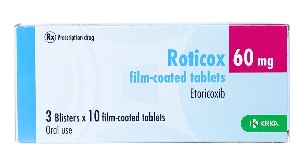 Roticox 60mg giảm các triệu chứng của viêm xương khớp (3 vỉ x 10 viên)