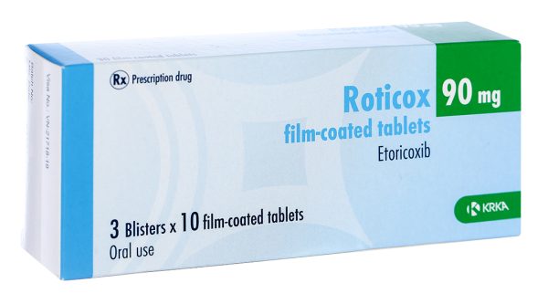 Roticox 90mg giảm đau, kháng viêm xương khớp (3 vỉ x 10 viên)