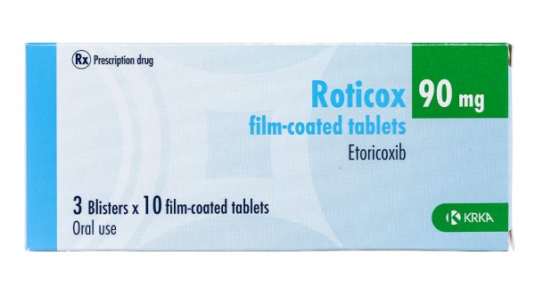 Roticox 90mg giảm đau, kháng viêm xương khớp (3 vỉ x 10 viên)