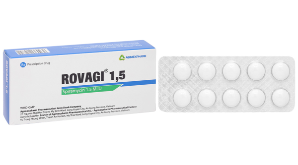 Rovagi 1,5 trị nhiễm khuẩn (2 vỉ x 10 viên)