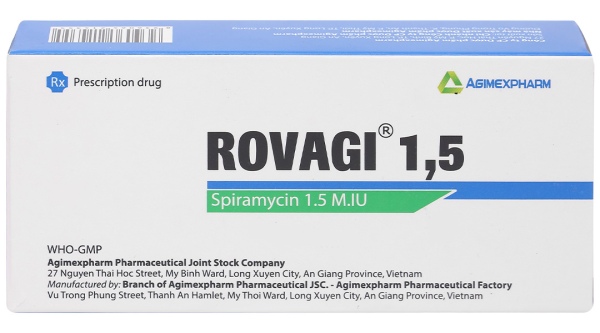 Rovagi 1,5 trị nhiễm khuẩn (2 vỉ x 10 viên)