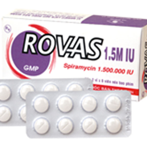 Rovas 1.5M IU trị nhiễm khuẩn, nhiễm trùng (2 vỉ x 8 viên)